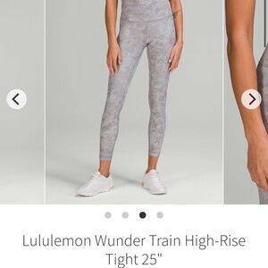 Lululemon Wunder train 25” legging